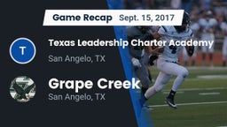 Recap: Texas Leadership Charter Academy  vs. Grape Creek  2017