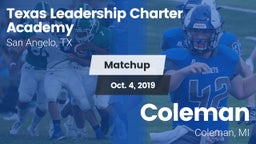 Matchup: Texas Leadership vs. Coleman  2019