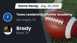 Recap: Texas Leadership Charter Academy  vs. Brady  2020