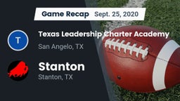 Recap: Texas Leadership Charter Academy  vs. Stanton  2020