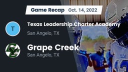 Recap: Texas Leadership Charter Academy  vs. Grape Creek  2022