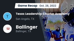 Recap: Texas Leadership Charter Academy  vs. Ballinger  2022