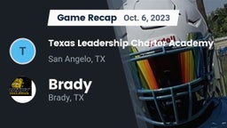 Recap: Texas Leadership Charter Academy  vs. Brady  2023