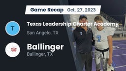 Recap: Texas Leadership Charter Academy  vs. Ballinger  2023