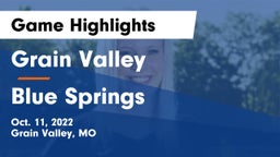 Grain Valley  vs Blue Springs  Game Highlights - Oct. 11, 2022