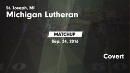 Matchup: Michigan Lutheran vs. Covert  2016