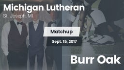 Matchup: Michigan Lutheran vs. Burr Oak  2017