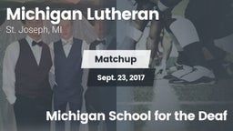 Matchup: Michigan Lutheran vs. Michigan School for the Deaf 2017