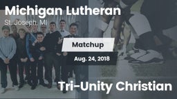 Matchup: Michigan Lutheran vs. Tri-Unity Christian 2018