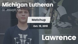 Matchup: Michigan Lutheran vs. Lawrence  2018