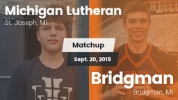 Matchup: Michigan Lutheran vs. Bridgman  2019