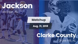 Matchup: Jackson  vs. Clarke County  2018