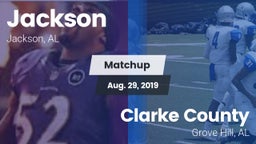 Matchup: Jackson  vs. Clarke County  2019