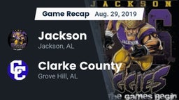 Recap: Jackson  vs. Clarke County  2019