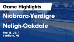 Niobrara-Verdigre  vs Neligh-Oakdale  Game Highlights - Feb 13, 2017