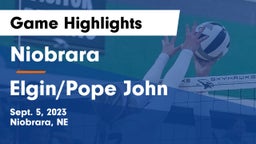 Niobrara-Verdigre  vs Elgin/Pope John  Game Highlights - Sept. 5, 2023