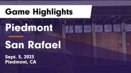 Piedmont  vs San Rafael  Game Highlights - Sept. 5, 2023