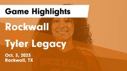 Rockwall  vs Tyler Legacy  Game Highlights - Oct. 3, 2023