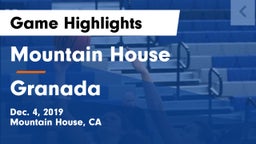 Mountain House  vs Granada  Game Highlights - Dec. 4, 2019