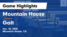 Mountain House  vs Galt  Game Highlights - Jan. 18, 2020