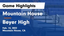 Mountain House  vs Beyer High Game Highlights - Feb. 14, 2022