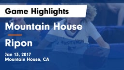 Mountain House  vs Ripon  Game Highlights - Jan 13, 2017