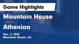 Mountain House  vs Athenian Game Highlights - Dec. 2, 2023
