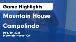 Mountain House  vs Campolindo  Game Highlights - Dec. 30, 2023
