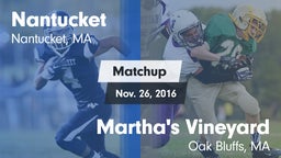 Matchup: Nantucket High vs. Martha's Vineyard  2016