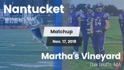 Matchup: Nantucket High vs. Martha's Vineyard  2018