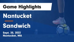 Nantucket  vs Sandwich Game Highlights - Sept. 20, 2022