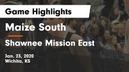 Maize South  vs Shawnee Mission East  Game Highlights - Jan. 23, 2020