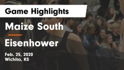 Maize South  vs Eisenhower  Game Highlights - Feb. 25, 2020