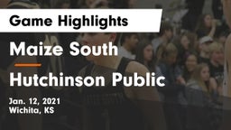 Maize South  vs Hutchinson Public  Game Highlights - Jan. 12, 2021