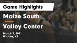Maize South  vs Valley Center  Game Highlights - March 3, 2021