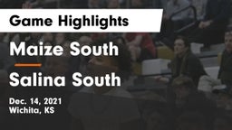 Maize South  vs Salina South  Game Highlights - Dec. 14, 2021