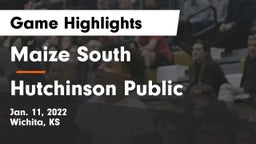 Maize South  vs Hutchinson Public  Game Highlights - Jan. 11, 2022