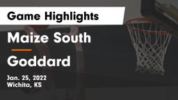 Maize South  vs Goddard  Game Highlights - Jan. 25, 2022