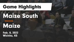 Maize South  vs Maize  Game Highlights - Feb. 8, 2022