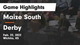 Maize South  vs Derby  Game Highlights - Feb. 22, 2022