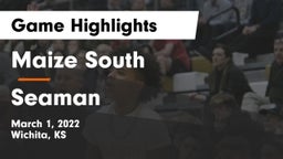 Maize South  vs Seaman  Game Highlights - March 1, 2022