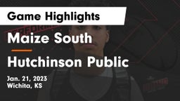 Maize South  vs Hutchinson Public  Game Highlights - Jan. 21, 2023