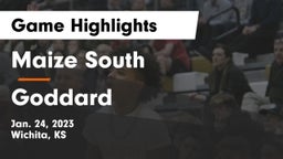 Maize South  vs Goddard  Game Highlights - Jan. 24, 2023