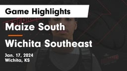 Maize South  vs Wichita Southeast  Game Highlights - Jan. 17, 2024