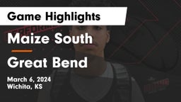 Maize South  vs Great Bend  Game Highlights - March 6, 2024