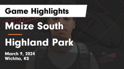 Maize South  vs Highland Park  Game Highlights - March 9, 2024