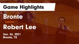 Bronte  vs Robert Lee  Game Highlights - Jan. 26, 2021