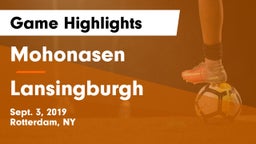 Mohonasen  vs Lansingburgh  Game Highlights - Sept. 3, 2019