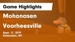 Mohonasen  vs Voorheesville  Game Highlights - Sept. 17, 2019