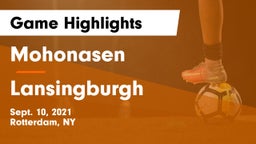Mohonasen  vs Lansingburgh  Game Highlights - Sept. 10, 2021